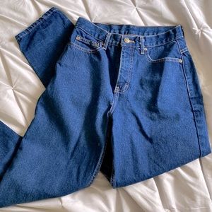 Newport News Vintage High Waisted Blue Denim Relaxed Fit Jeans - Great Condition